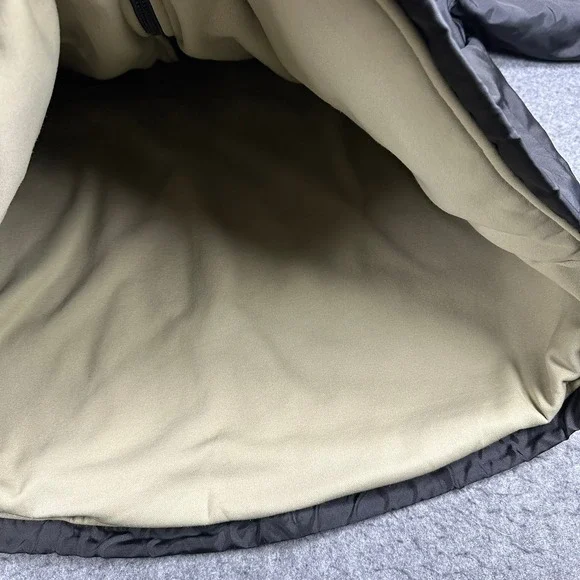 Vintage Y2K Nike Men's M Black Tan Reversible Therma-Fit Jacket Nylon Fleece - Picture 13 of 16